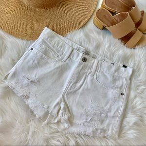 NWT A&F White Jean Shorts